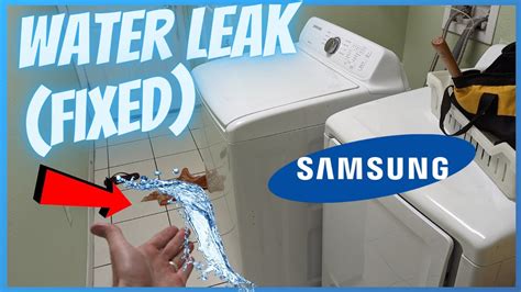 samsung washer leaking from bottom front|Samsung washing machine is leaking